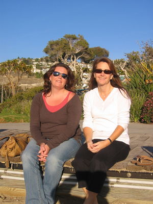 Victoria and Claire at Laguna Beach
