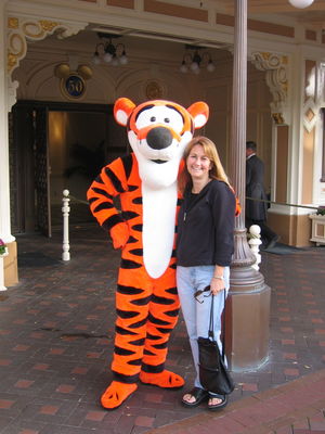 Tigger and Claire, Disneyland
