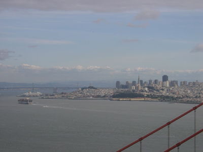 San Francisco from north of the Golden Gate Bridge
