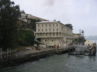 Arriving at Alcatraz

