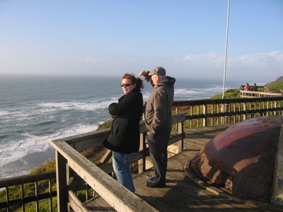 Victoria and James at Fort Funston
