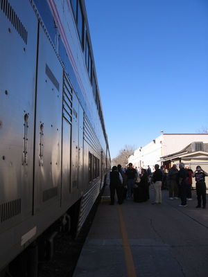 The California Zephyr train at Grand Junction, Colorado
