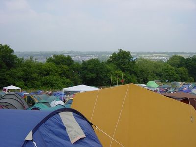 View from our tent in the Dragon Field
