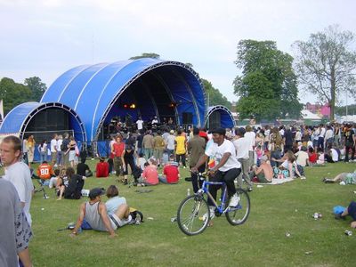 The music stage at Lambeth Country Show, Brockwell Park
