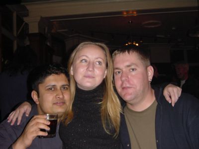 Dharmesh, Karen and Nigel, closer.

