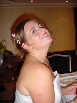 The gorgeous bride
