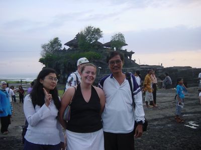 Some people we met at Tanah Lot
They wanted to take our photos, no idea why!
