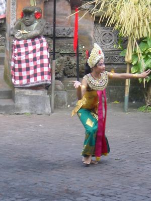 One of the Legong dancers
