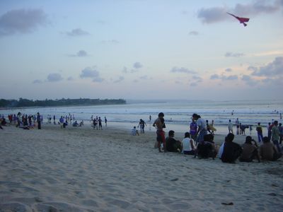 Kuta Beach at sunset
