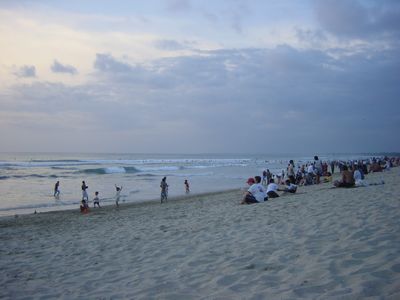 Kuta Beach at sunset
