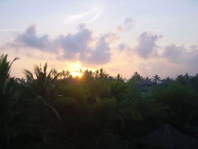 Sunrise from the hotel balcony
