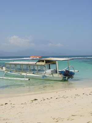 Boat at Mushroom Bay, Nusa Lembongan
