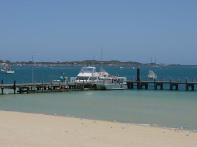 The Rockingham Dolphins dolphin watch boat (smaller boat)
