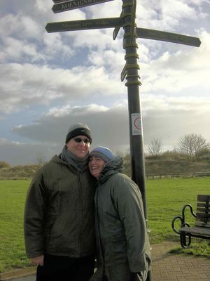 Nigel and Vic by the Meridian Line
