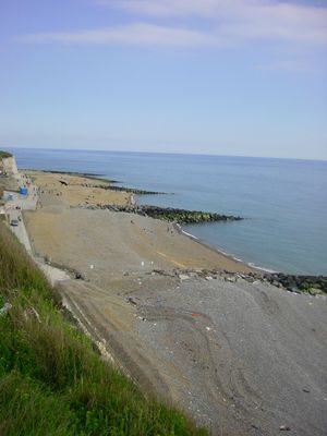 Shoreline from the clifftop at Rottingdean

