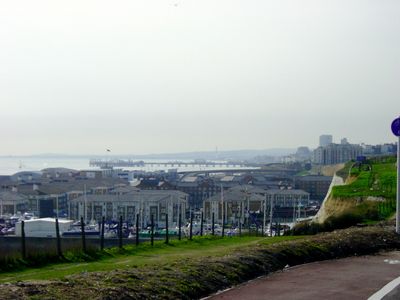 Brighton from the clifftop road
