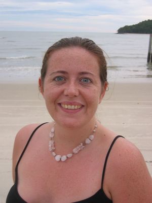 Vic on the beach on Langkawi
