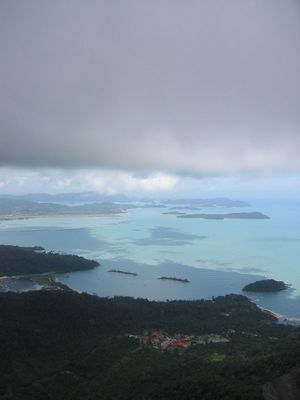 View from the top of the cable car ride in Langkawi
