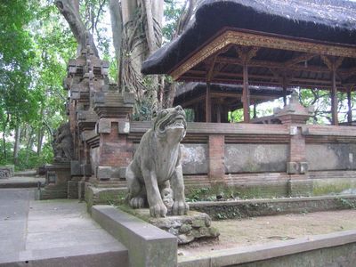 Temple in the Sacred Monkey Forest Sanctuary, Ubud
