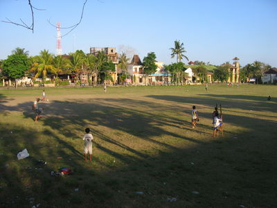 Ubud football field, August 2005
