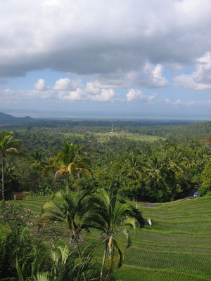 View over Bali from mountain
Taken en route to the Sobek rafting facility at Telaga Waja
