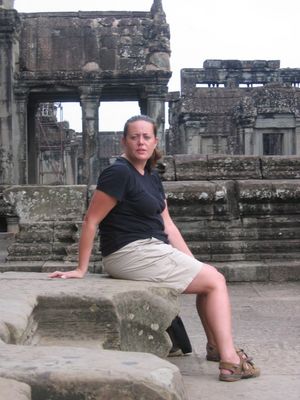 Vic inside Angkor Wat
