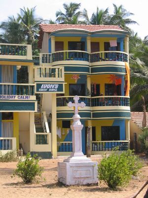 Ivon's Guest House, Arambol
Beach-facing block with attached bathrooms
