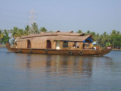 Another houseboat on the backwaters
