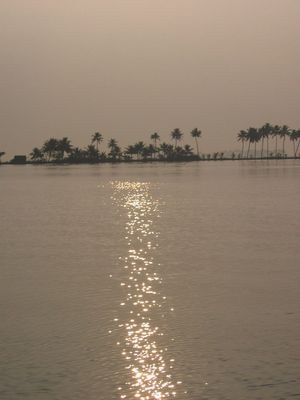Sunrise on Kayamkulam Lake
