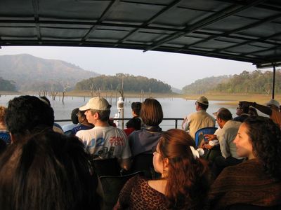 The boat trip on the lake at Periyar
