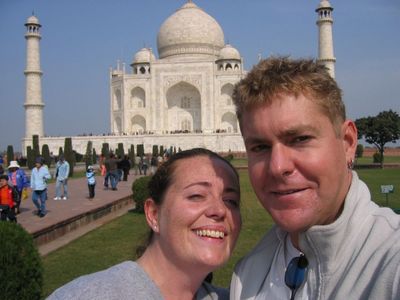 Two nibblers at the Taj Mahal
Just to prove we really were there!
