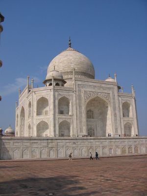 Taj Mahal from the side
