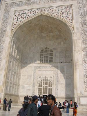 Entrance to the Taj Mahal tomb
