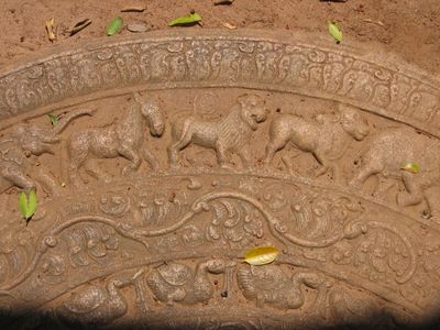 Moonstone detail, Anuradhapura
