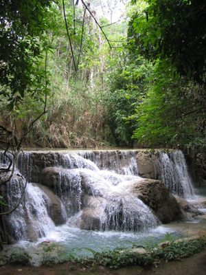 Further downstream from Kuang Si waterfall
