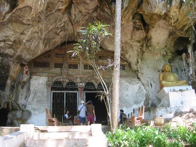 The upper cave at Pak Ou, Laos
