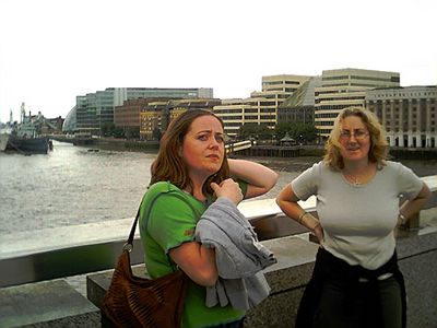 Vic and Lisa Garwood on London Bridge
