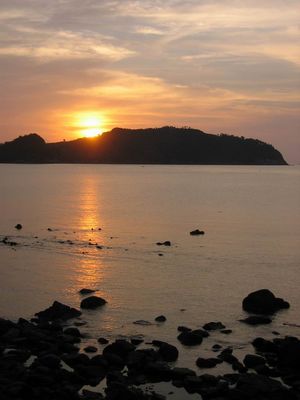 Sunset from Coral Bay, Chaloklum, Koh Phangan
