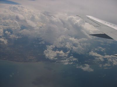 View of the coastof Thailand from the air
