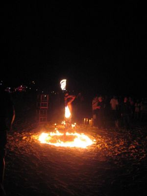 Fire juggler, Full Moon Party, 18th Sept 2005
