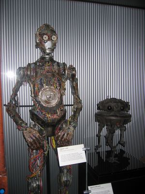 'Naked' C3PO puppet
At the Star Wars exhibition at the Museum of Science in Boston
Keywords: Star Wars Boston