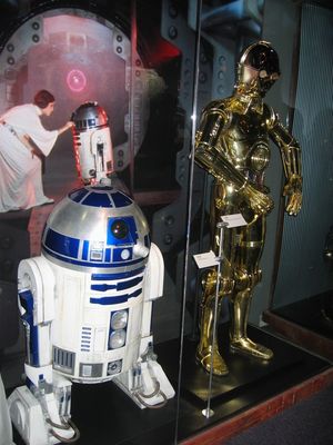 R2-D2 and C3PO costumes
At the Star Wars exhibition at the Museum of Science in Boston
Keywords: Star Wars Boston
