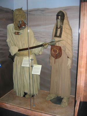 Tusken Raider and Tuscan woman costumes
At the Star Wars exhibition at the Museum of Science in Boston
Keywords: Star Wars Boston