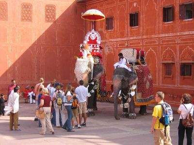 Jaipur Palace - Elephants
