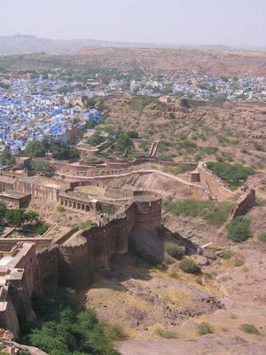 Jodhpur - The Blue City from the walls of the Fort
