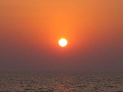 Sunset on the beach, Arambol, Goa

