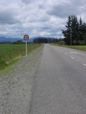 Empty road at Balfour, NZ
