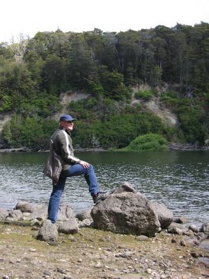 Nigel at Manapouri Lake
