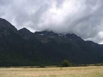 Road from Te Anau to Milford Sound
