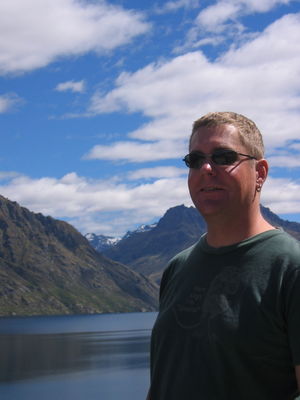 Nigel at Lake Wakatipu, near Queenstown, New Zealand
